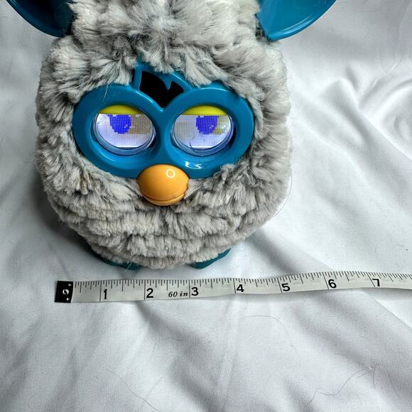 Hasbro 2012 Furby Boom Raincloud Grey Teal Blue Interactive Talking Tested - Picture 9 of 11